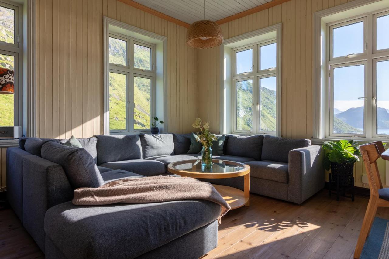 Feriehus Med Flott Havutsikt Ved Hauklandstranden Leknes Exterior photo