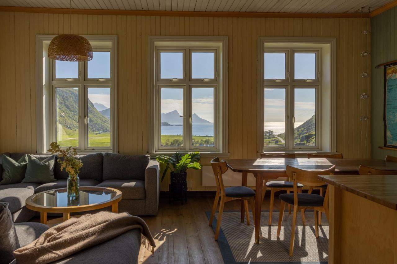 Feriehus Med Flott Havutsikt Ved Hauklandstranden Leknes Exterior photo